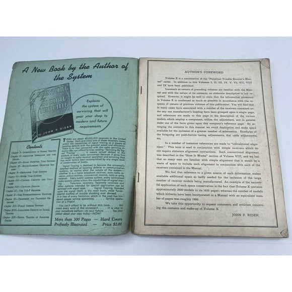 1939 Complete Index Perpetual Trouble Shooter's Manuals Vol 1-10 John F Rider - Picture 3 of 10